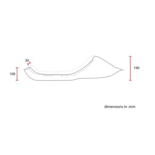 C.Racer Selle noire Sportster Tracker Diamond 47