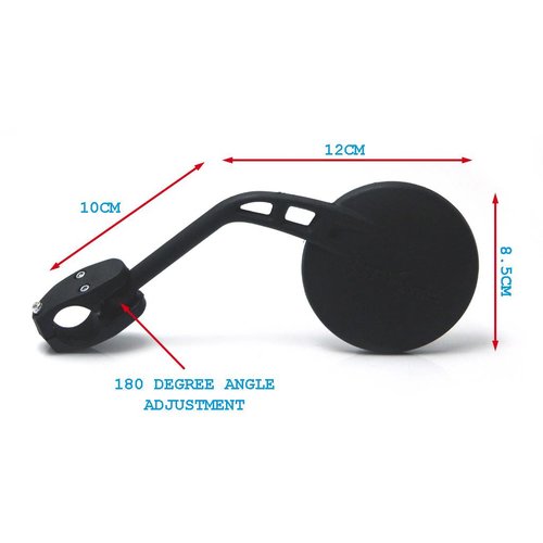 Bar End Mirror Modern Black (Wählen Sie Ihre Seite)