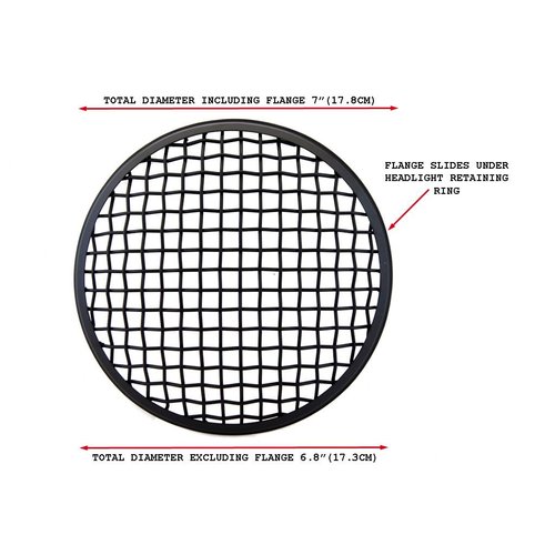 Grille avec mailles 175MM - Noir