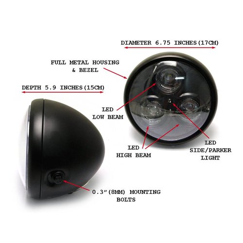 6.75" Cyclops Projector Headlight