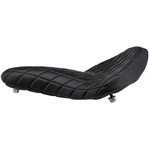 Biltwell Slimline Solo Seat Smooth / Diamond / Tuck & Roll, Customhoj