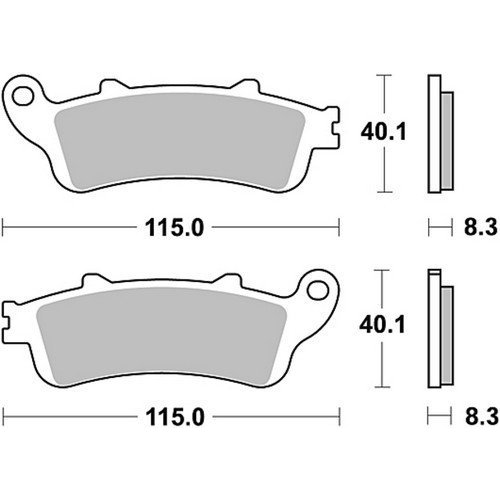 TRW Brake Pad Set MCB 705SH