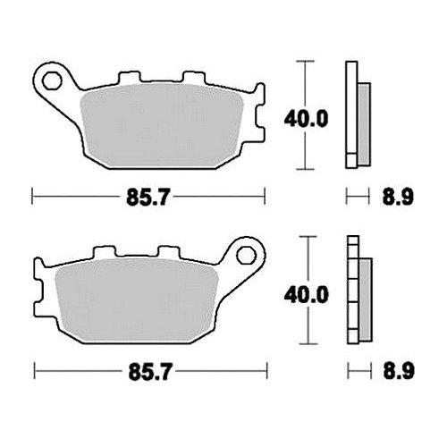 TRW Paire de plaquettes de frein MCB634SH