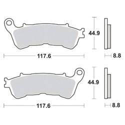 TRW Bremsbelagsatz MCB776SV