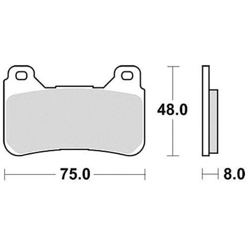 TRW Brake Pad Set MCB755SV