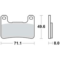 Paire de plaquettes de frein CB752SV