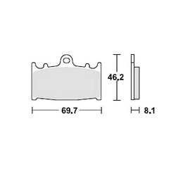 Brake Pad Set MCB602SV