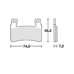 TRW Bremsbelagsatz MCB703SV