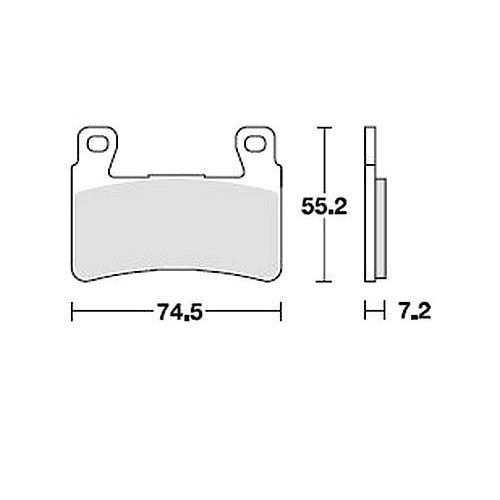 TRW Bremsbelagsatz MCB703SV