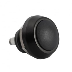 Billet Micro Switch Button - Momentary - M12 - Black