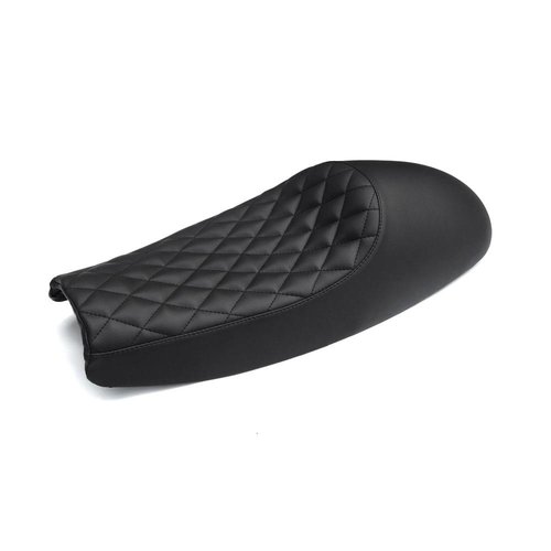 Motone Bonneville Cafe Racer Seat - Diamond Stitch - Black