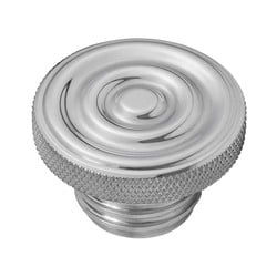 Motone Custom Fuel Gas Cap - Billet Aluminium - Rippled