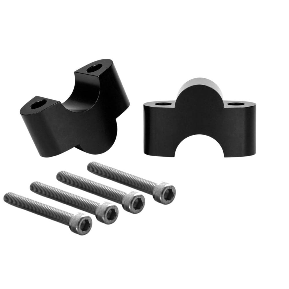 Handlebar Riser Inserts - One Inch Rise - For One Inch Bars - Black ...