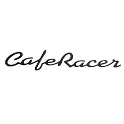 Cafer Racer - Petrol Tank / Side Panel Emblem Set - Black - Pair