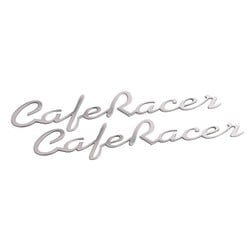 Cafer Racer - Petrol Tank / Side Panel Emblem Set - Polish - Pair