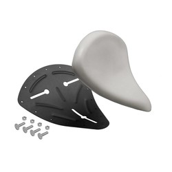 Selle solo universelle Chop/Chopper/Bobber + mousse et kit de montage