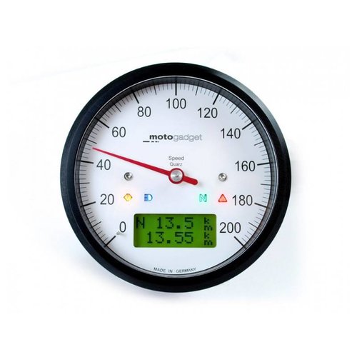 Motogadget Motoscope Classic Speedo Zwart Geanodiseerd