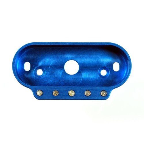 Motogadget MSM Combi Frame met Indicatie Lampjes Blauw Geanodiseerd