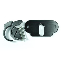 MSM Combi Handle Bar Clip-Kit Bracket Black Anodized 22 mm