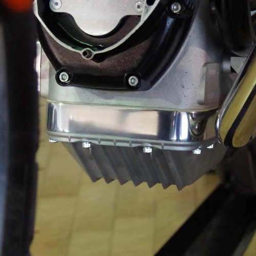 Siebenrock Oliecarter afstandsring '' gepolijst voor BMW R2V