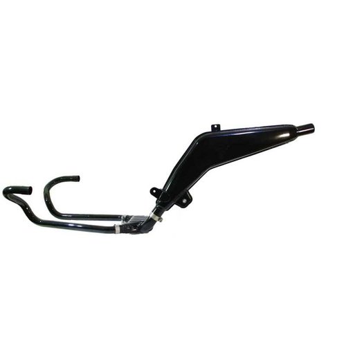 Siebenrock Complete exhaust system for BMW R 80G/S black chromed