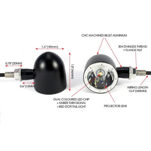 MCU Set Bullet Tail & Indicator Combination