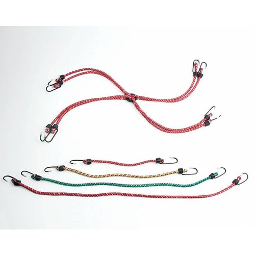 Mannesmann Kit de cordes élastiques avec crochets - 12 pièces