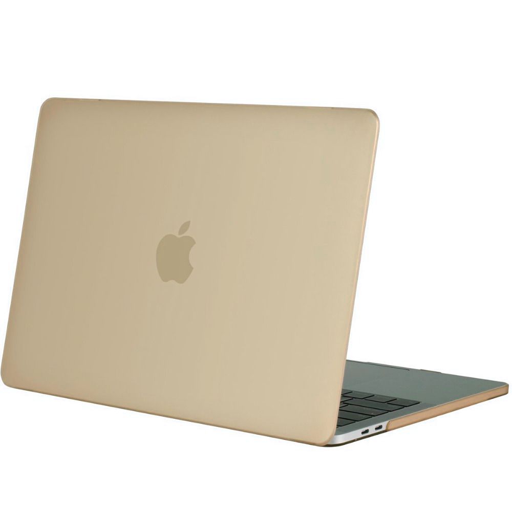 Geeek Hardshell Rubber Cover Case Mat Macbook Pro 13 Inch 2016 Goud geeek kopen in de aanbieding