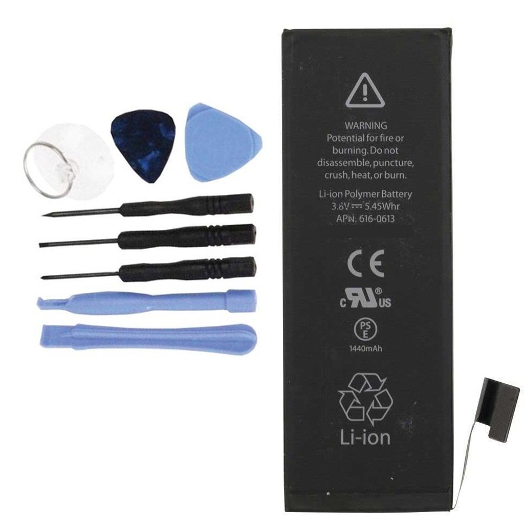 Accu Batterij 1440 mAh voor iPhone 5 met Toolkit Accu Batterij 1440 mAh voor iPhone 5 met Toolkit