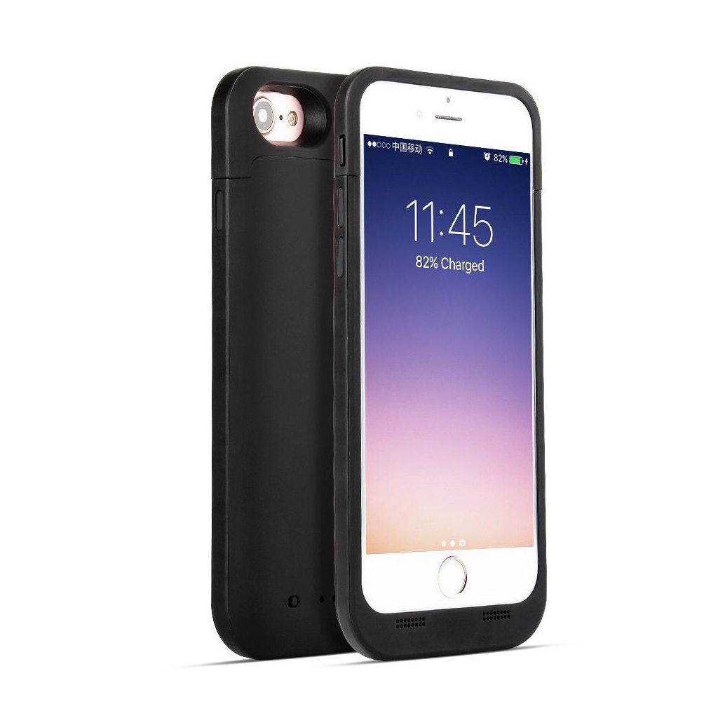 Geeek Ultradunne Battery Case Cover 4500Mah Voor Iphone 7 8 Zwart geeek kopen in de aanbieding