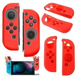 Geeek Silikon-Anti-Rutsch-Abdeckung für Nintendo Switch Controller Red