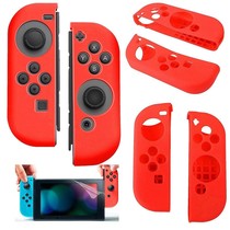 Silikon-Anti-Rutsch-Abdeckung für Nintendo Switch Controller Red