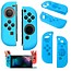 Geeek Silikon-Anti-Rutsch-Abdeckung für Nintendo Switch Controller Blau