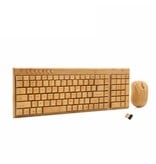 Geeek Wooden Bamboo Keyboard with Mouse