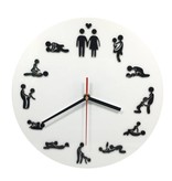 Geeek Wanduhr mit Sexy Sex Positions Clock