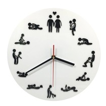 Wall Clock with Sexy Sex Positions Clock