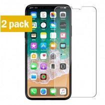 Sterke Tempered Gehard Glazen Glas Screenprotector iPhone X / XS (2 pack)