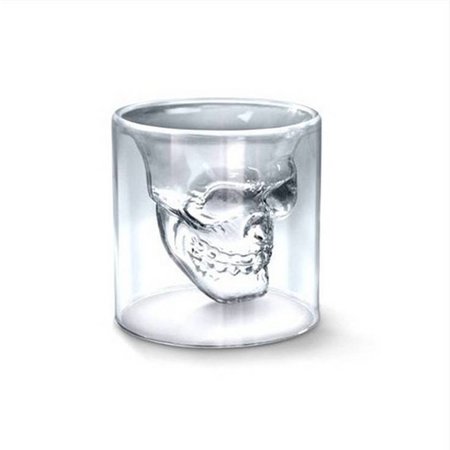Geeek Doomed Designer Schedel Skull Borrelglas Shot Glas - 2 stuks