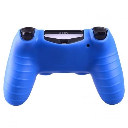 Geeek Silicone Beschermhoes voor PS4 Controller Cover Skin Blauw