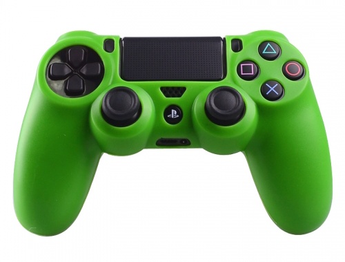 PS4 Controller Silicone Beschermhoes Cover Skin Groen