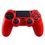 Geeek Silicone Beschermhoes voor PS4 Controller Cover Skin Rood