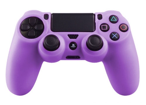 Silicone Beschermhoes voor PS4 Controller Cover Skin Paars