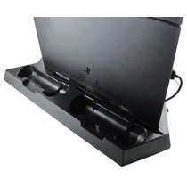 Vertical Dock Station with Cooling Fan and Charger for PS4 game console