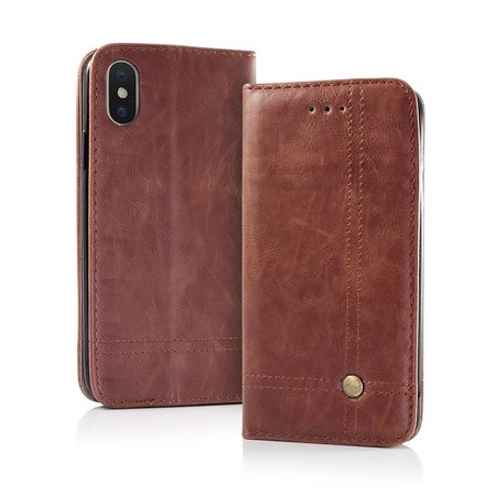 Geeek Smart Prestige Wallet Case für iPhone 7/8 Braun