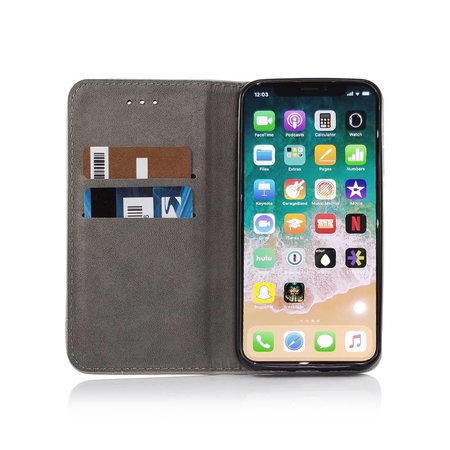 Geeek Smart Prestige Wallet Case for iPhone X / XS Gray