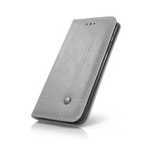 Smart Prestige Wallet Case für iPhone X / XS Grau