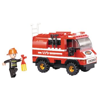 Sluban Bouwstenen Fire Serie Brandweerwagen