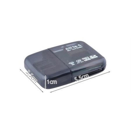 Geeek Mini USB  Card Reader All In One  - kaartlezer voor o.a. Micro SD &  SD