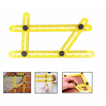 Geeek Hoekliniaal -  Vierhoekig Meetinstrument - Multi-hoeklineaal - Duimstok