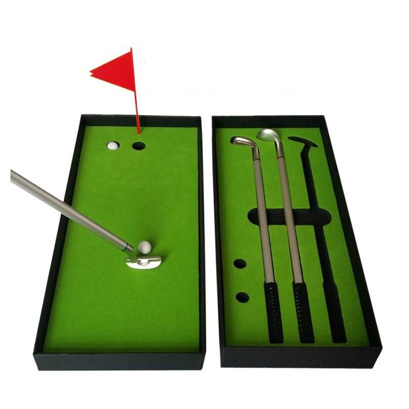 Mini Golf Spiel Desktop Golf Set Putter Training Pen